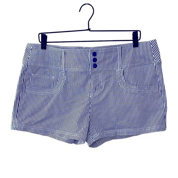 Guess Blue and White Stripe Nautical Shorts - Picture 1 of 7